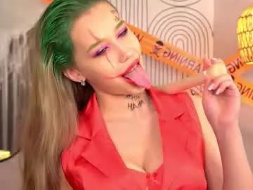 Chaturbate jjennnyy  is Freechat  jjennnyy — GOAL: Joker's neck caressing! Eye contact and choke! Long Halloween night starts!  | Hey, I'm Jenny --- your wicked female Joker tonight  Dangerous mind, red lace, and no mercy for good boys  #bigboob