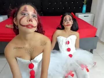 Chaturbate lisa_sweetas  is Freechat  lisa_sweetas — These two clowns are waiting for you  #bdsm #slave #halloween  #lesbian  #anal
