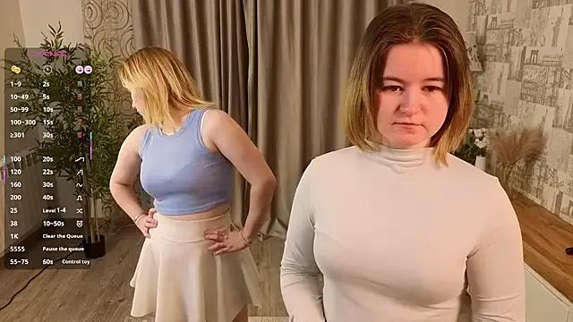 BlancaSchiver — Boob massage under the top